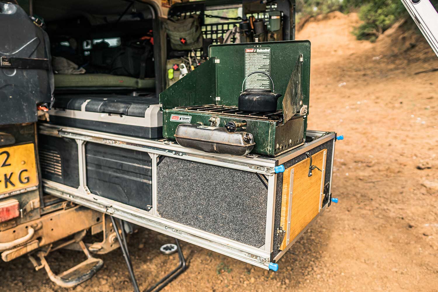 2022 aluminium interior build overland Defender