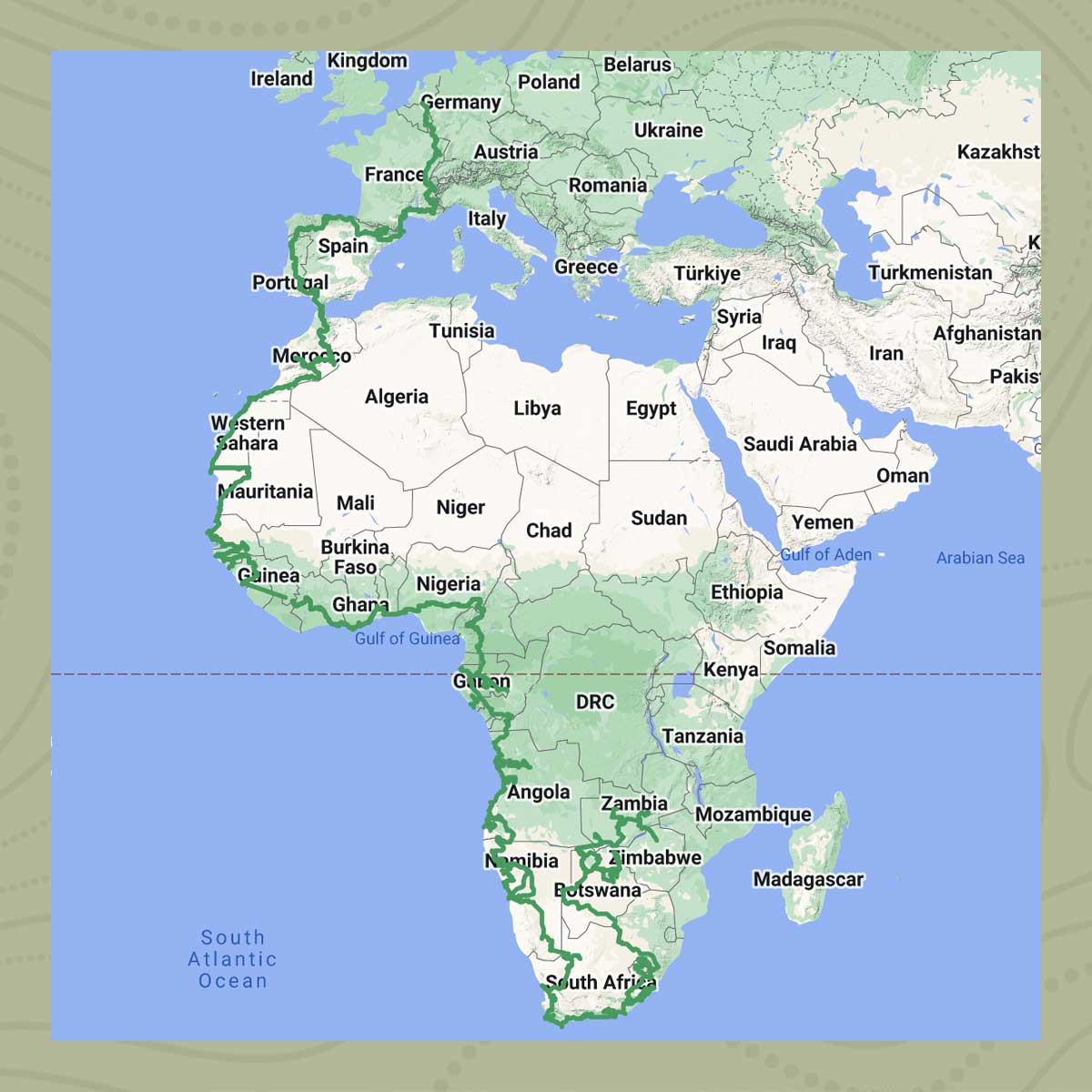2024-8-12-Africa-Expedition-route-update Rafiki on Tour 2022/23 Africa roadtrip in progress