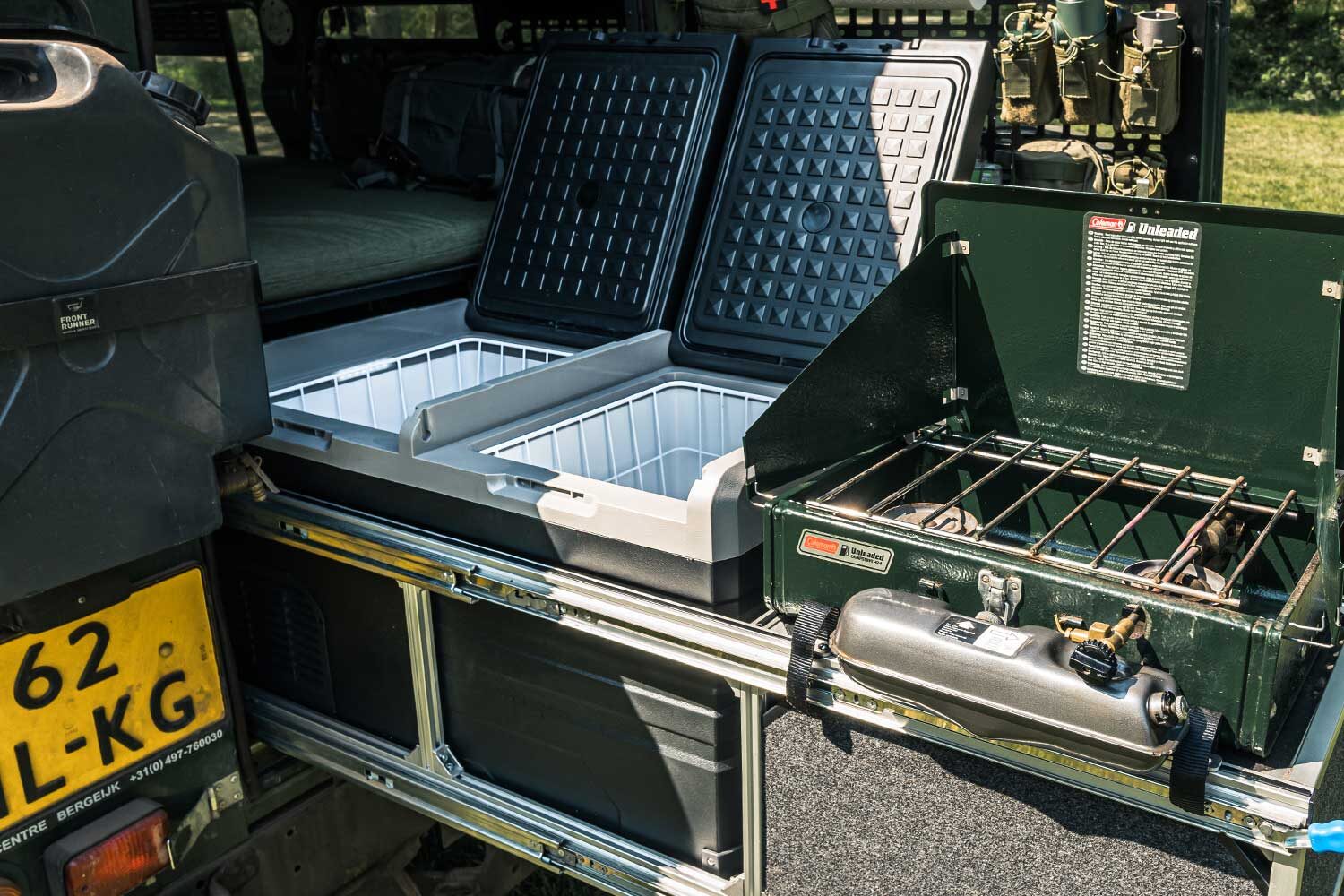 CN TW-75 dual zone fridge freezer overland travel on slide-out drawer