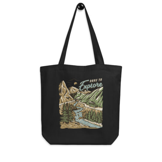 Eco Tote Bag Black - Dare to Explore Color