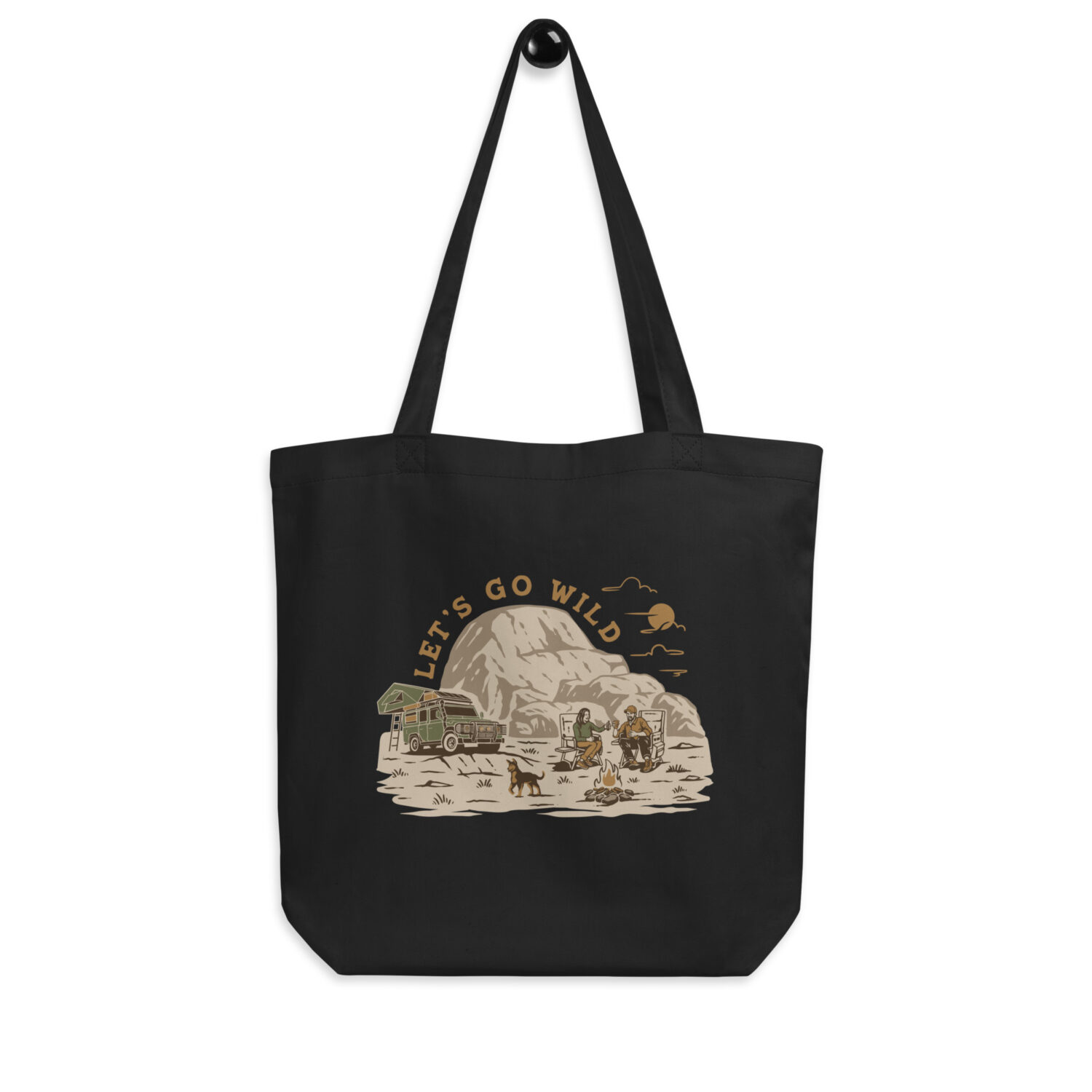 Eco Tote Bag Black - Let's go Wild Color