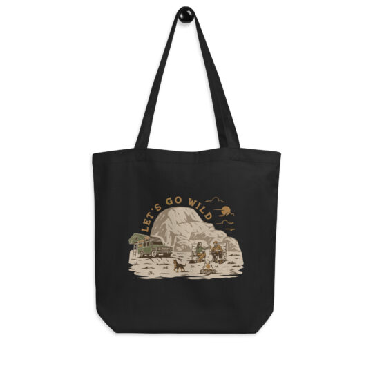 Eco Tote Bag Black - Let's go Wild Color