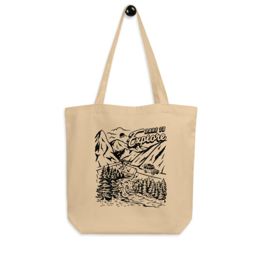 Eco Tote Bag Oyster - Dare to Explore Black