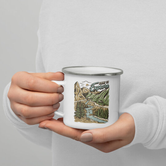 Enamel Mug - Dare to Explore