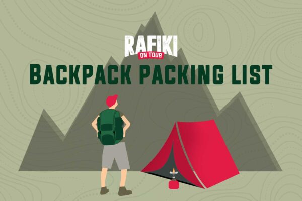 Rafiki on Tour Backpack Packing List
