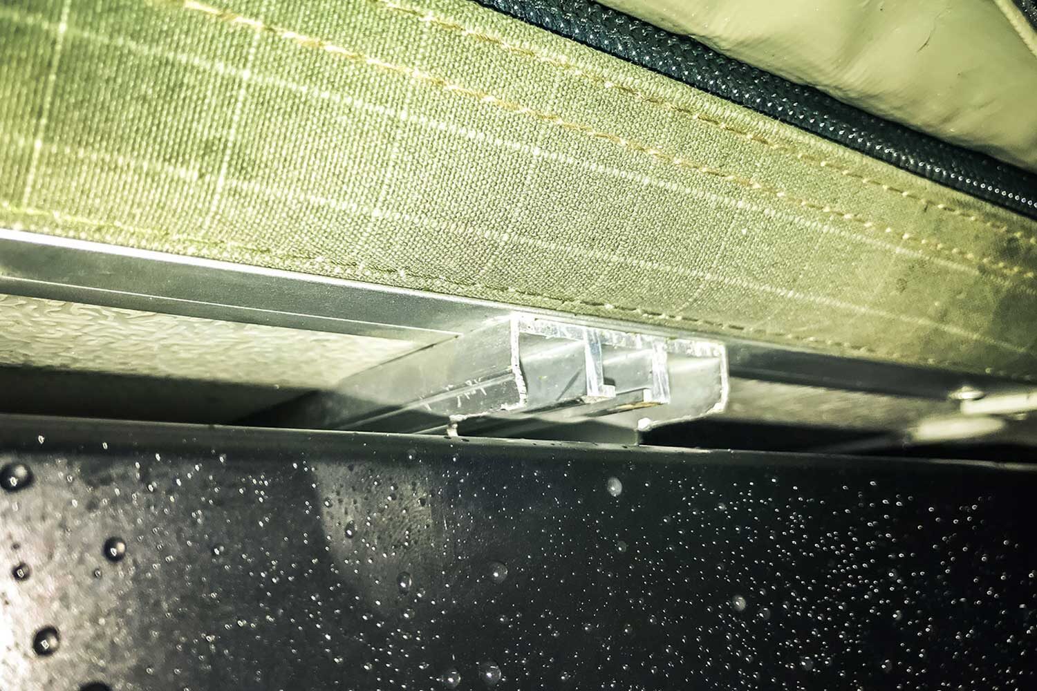Tembo rooftop tent on the Tembo roof rack