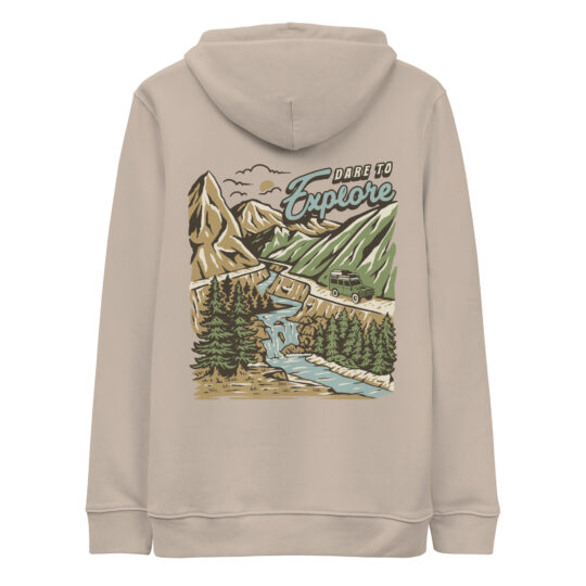 Essential Eco Hoodie Desert Dust - Dare to Explore Color