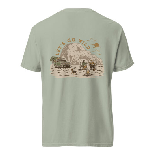 Unisex heavyweight T-shirt Bay - Let's go Wild Color