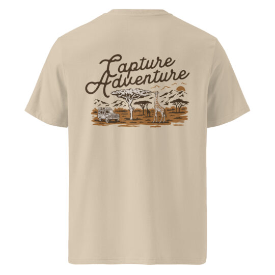 Organic Cotton T-Shirt Desert Dust - Capture Adventure Color
