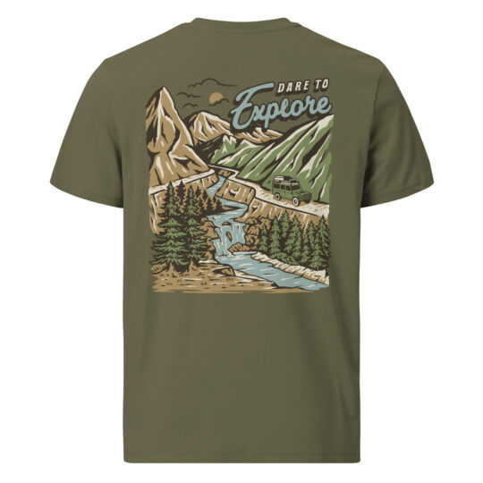 Organic Cotton T-Shirt Khaki - Dare to Explore Color