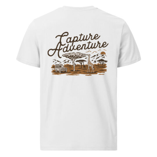 Organic Cotton T-Shirt White - Capture Adventure Color