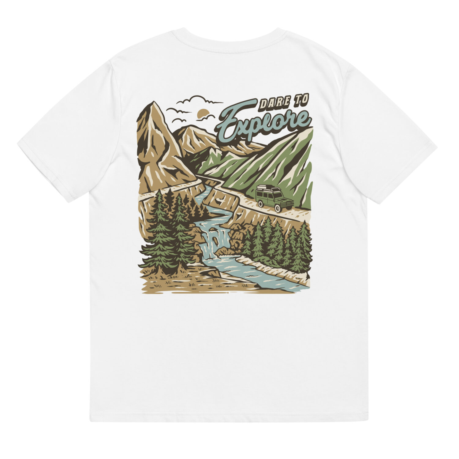 Organic Cotton T-Shirt White - Dare to Explore Color