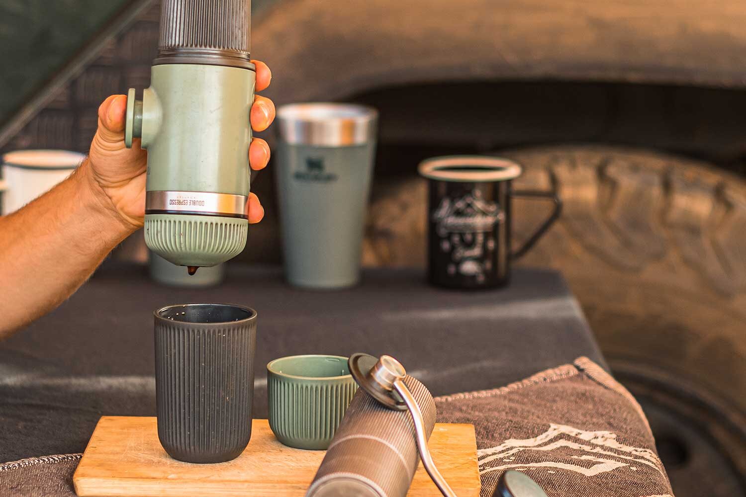 Coffee maker for overland travel